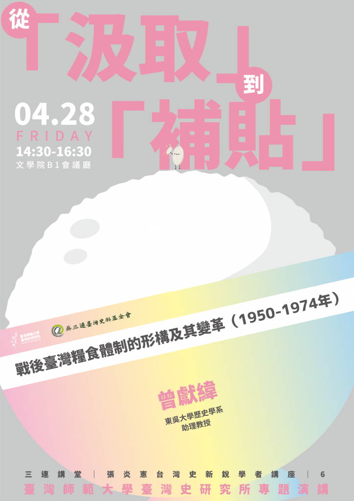 戰後臺灣糧食體制的形構及其變革(1950-1974年)